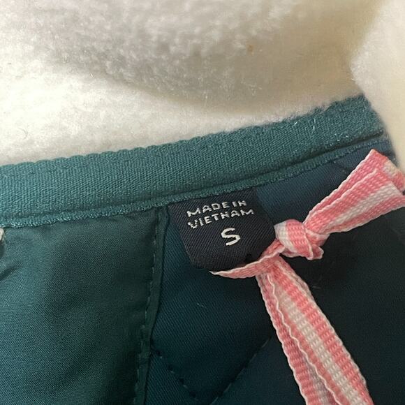 Vineyard Vines White and Green Sherpa Jacket - Picture 4 of 8